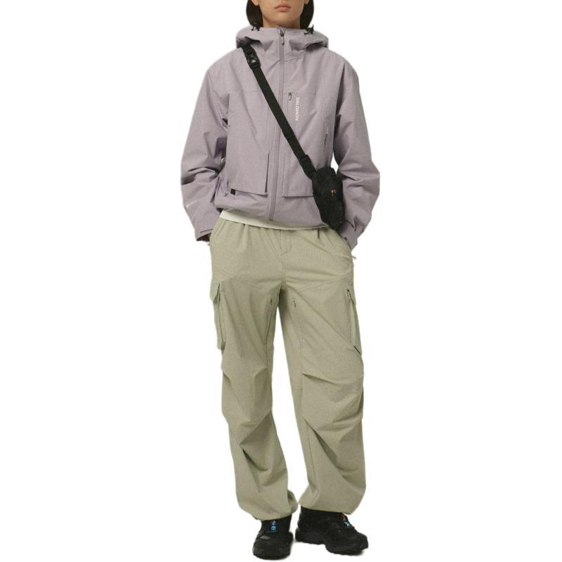 Salomon Logo Loose Multi-Pocket Cargo Pants Women pants C30097