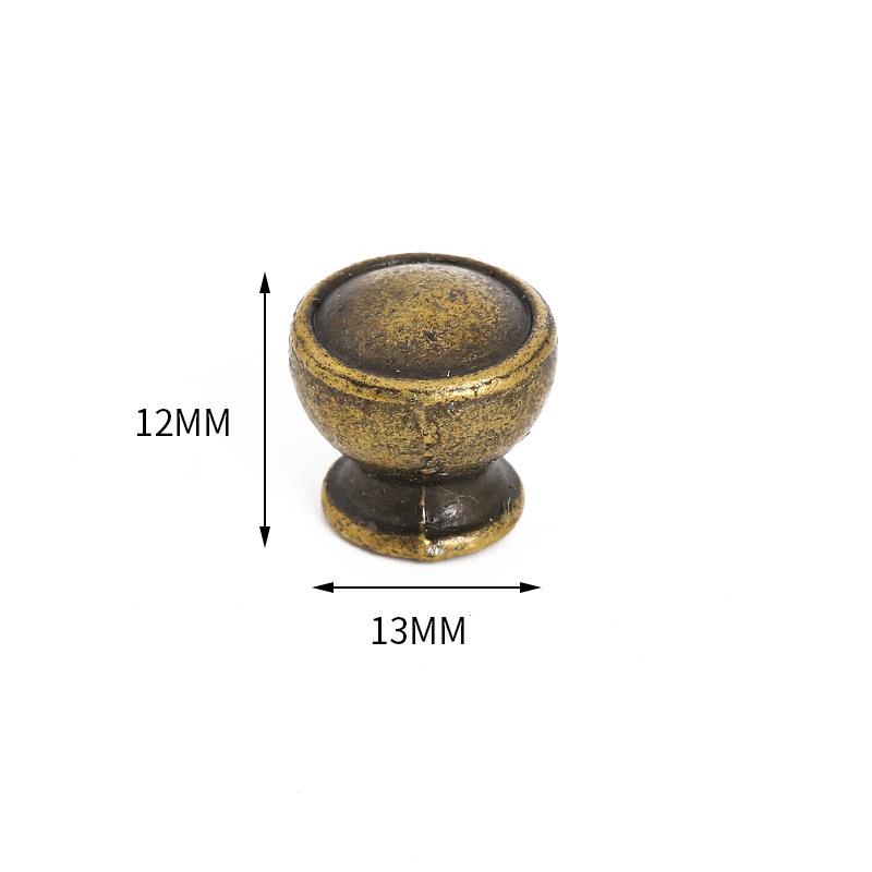 Retro Modern Zinc Alloy Round Pattern Drawer Cabinet Handles
