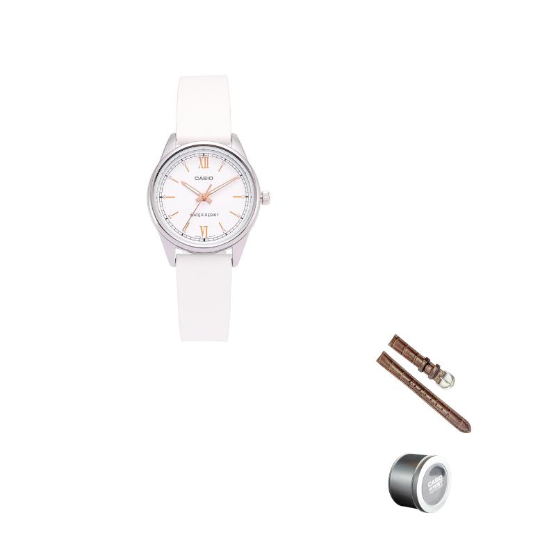 CASIO Women s Standard Series 28.2mm White Watch LTP-V005L-7B3 White Dial