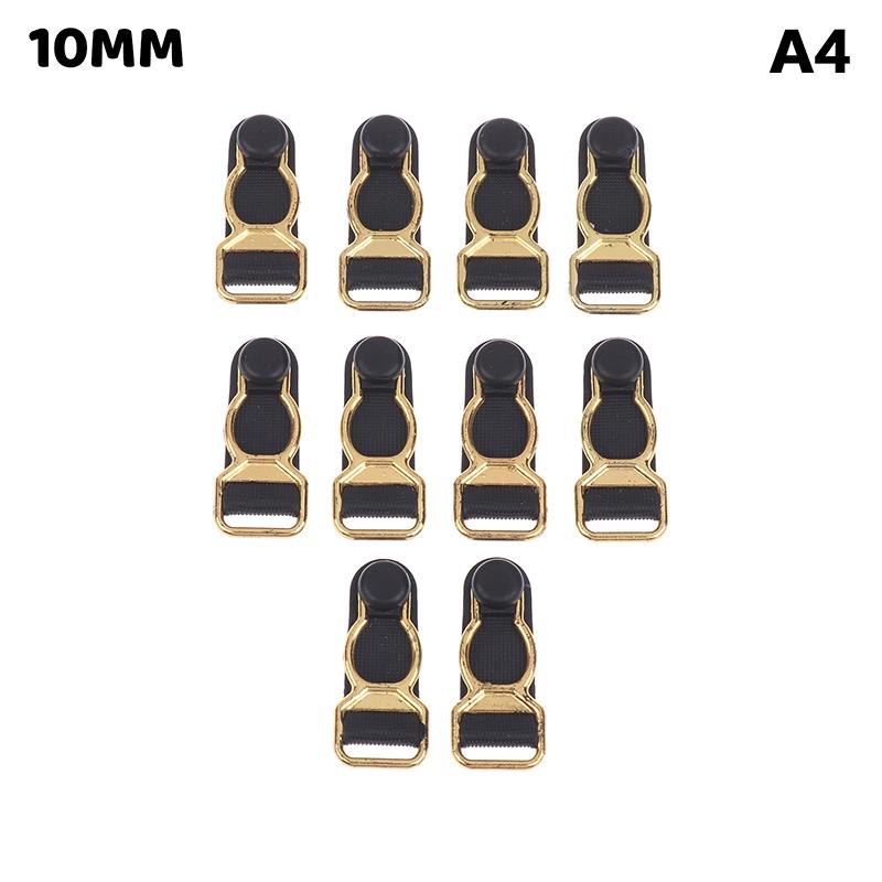 10Pcs 10/12/15/18Mm Metal Adjust Buckle For Corset Leg Garter Belt Clip Hook Suspender Ends Buckles Hosiery Stocking Grips