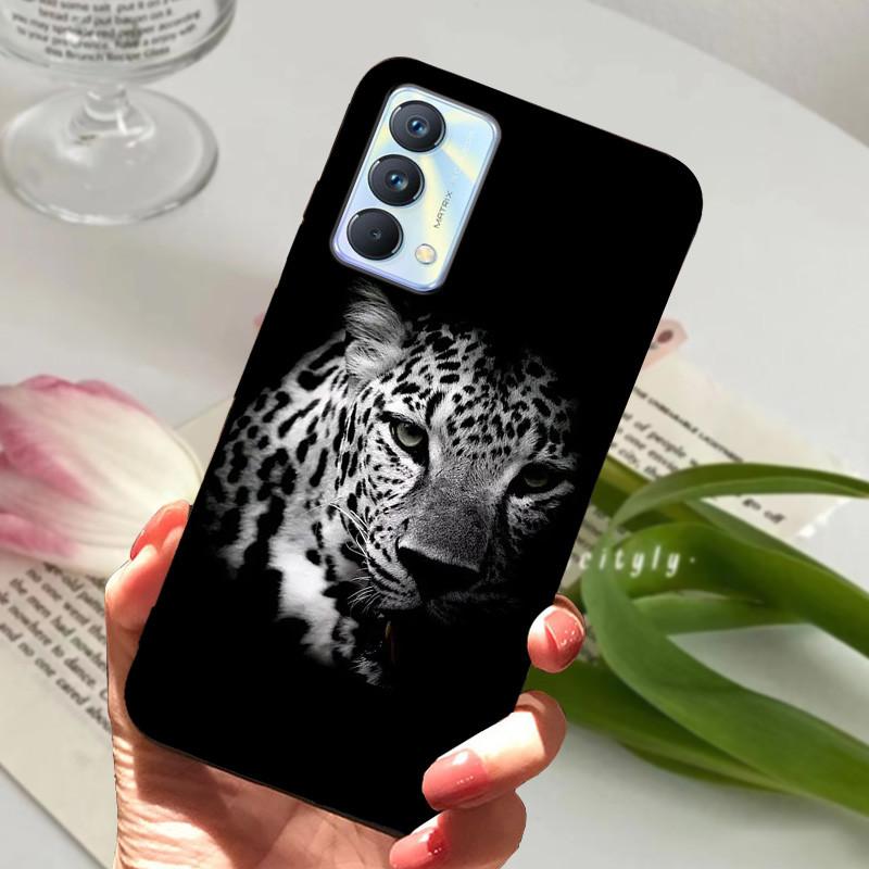 For cover Realme GT Master Case Edition Animal Cartoon Soft Silicone Funda for Realme GT Master Explorer Phone Cover Black Coque