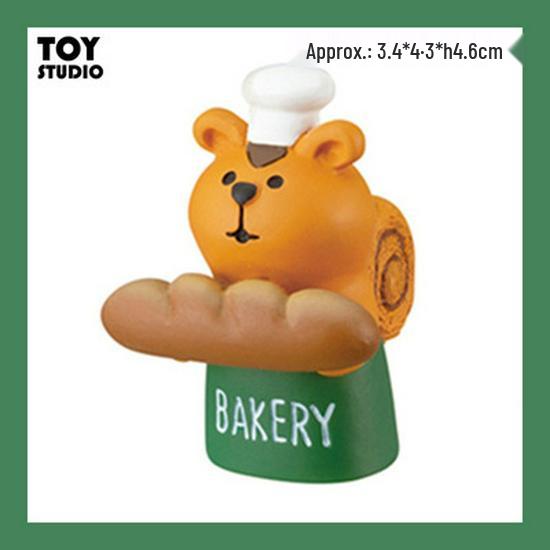 Japanese Zakka Resin Cat Ornament for Coffee Shop Display and Birthday Photography Gift