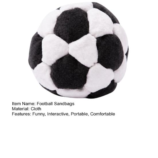 Fotbalové písečné pytle, Měkké plyšové pytlíky na nohy pro dospělé, Jugglingové míčky, Živý sportovní design Pytel na špínu pro vnitřní i venkovní hraní Party suvenýry a