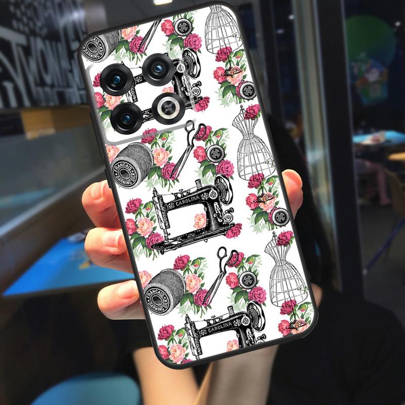 Sewing Scissors Funda For OnePlus 13R 13 12 R 11 9 10 Pro 8T 9RT 10T OnePlus Nord CE 4 2 3 Lite N20 N30 Case