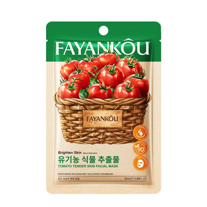 8 шт./комплект FAYANKOU Фруктовые маски для лица Увлажняющие Осветляющие Гидрирующие Антивозрастные маски для лица Корейские тканевые маски Уход за кожей