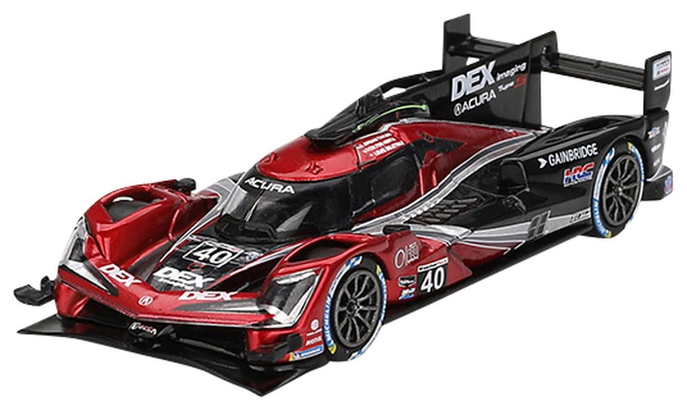 MINI GT Scale Acura GTP IMSA Sebring 12 Hours 2024 Winner Wayne Taylor Racing with Andretti Finished Model 1/64 ARX-06 #40 MGT00836-BL