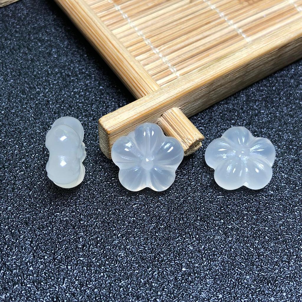 Lychee Frozen Plum Blossom Cloud Spacer Beads for DIY Jade Crystal Bracelets & Phone Chains