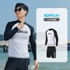 Quick-Dry UV Protection Rash Guard Set Men Women Long Sleeve Swimwear Surfing Diving Suit With Zipper