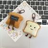 Toast Bread Cute Key Chain Keychain Bread Keyring Plush Bread Keychain  Backpack Pendant