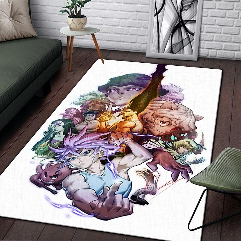 Hunter X Hunter Carpet for Living Room,Soft Flannel Rug for Bedroom ,Anti-Slip  BATHROOM Mat,  Baby Play Mat, Kitchen Mat