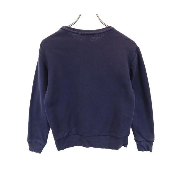 POLO RALPH LAUREN Long sleeve sweat trainer S Navy Bear logo Kid's Used