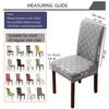 High Elastic Universal Chair Cover Jacquard Washable Dining Chair Slipcover Thickened Removable Chair Protector for Home Kitchen
