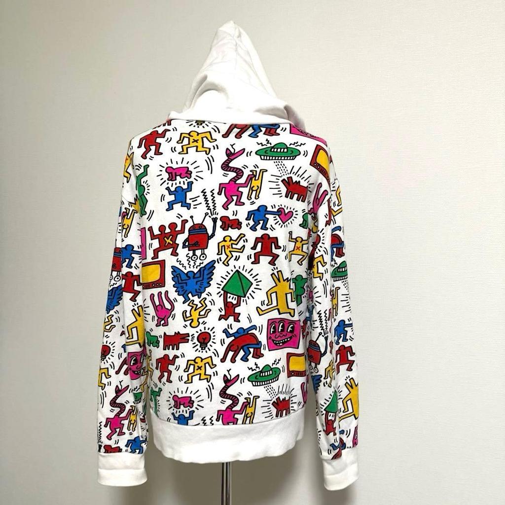 [USED] BIGBANG×Keith Haring Zip-up Hoodie M Colorful