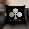 Racing C-Colnago Bicycle Logo Cushion Cover Summer Linen Organic Fabric Double-Sided Printing Sofa Pillow Case Home Decor
