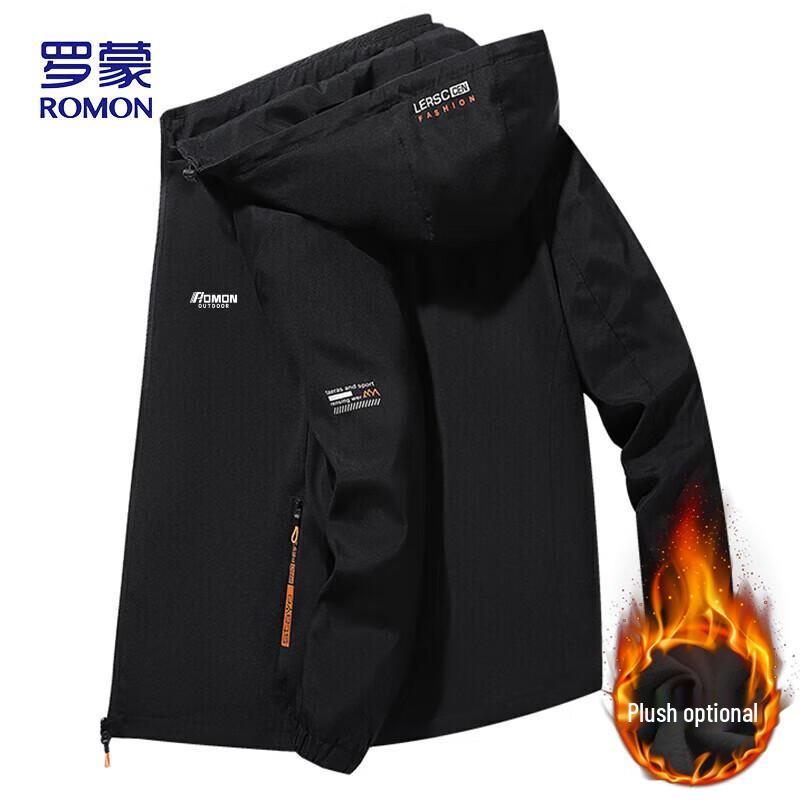 

Romon Men s Hooded Casual Jacket (MK53) XL