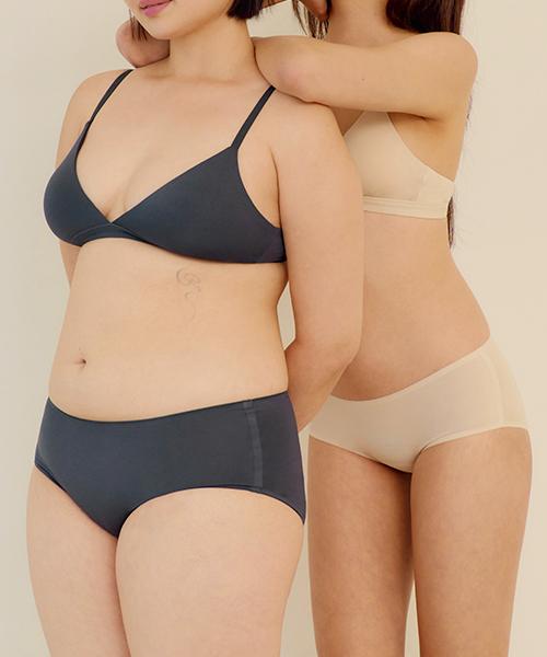 Maleunpaibeu Sheer Panties Breathable Modal Seamless_4Colors