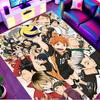 Haikyu Print Rug, Washable Floor Carpet, For Entryway Dorm Laundry Room Office Study, Home Decor Birthday Christmas Gift