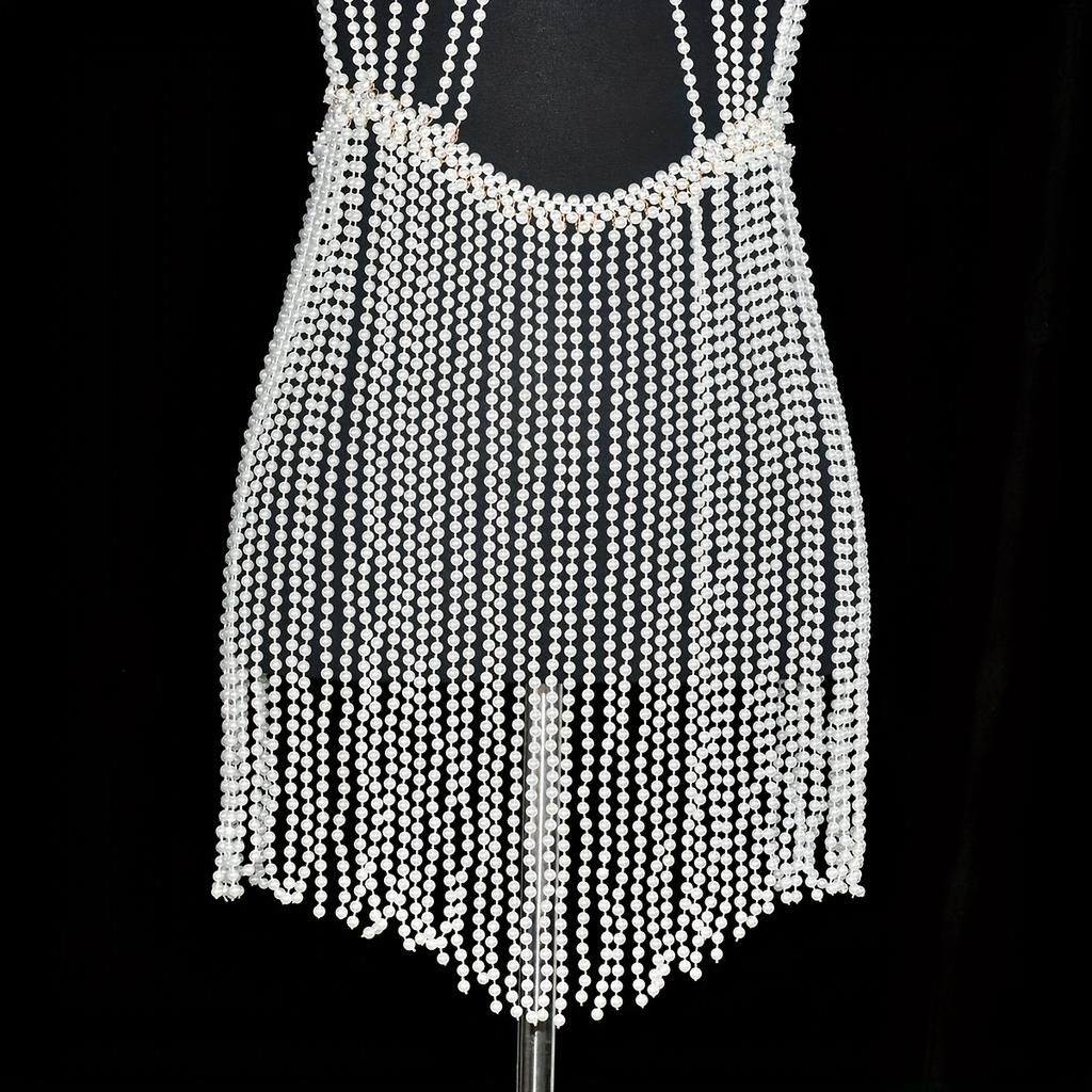Elegant Chic Multi-Layered Rhinestone & Tassel Body Chain - Perfect for Parties, Festivals, and Elevating Every Look