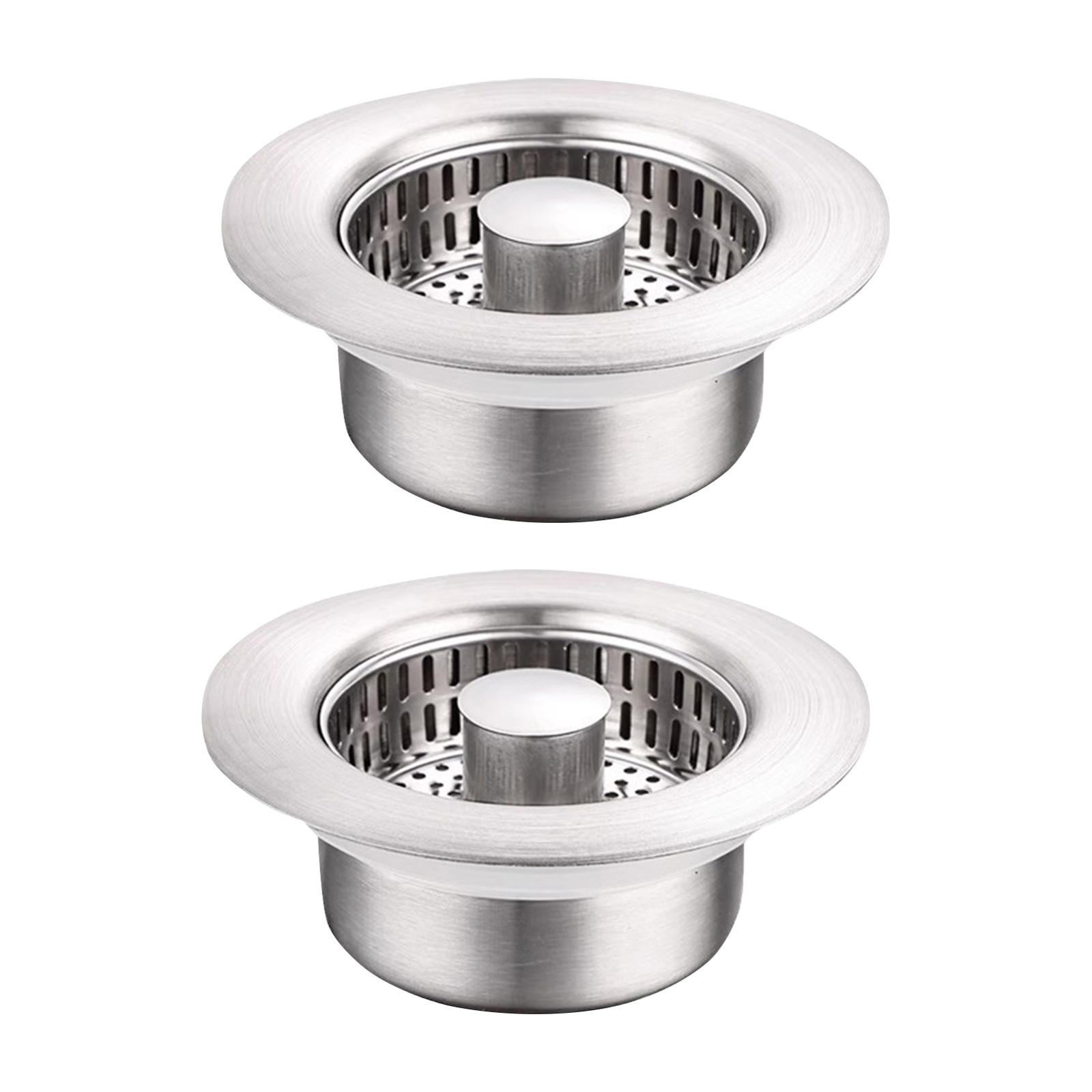 

Фильтр для кухонной мойки, пробка для раковины из нержавеющей стали 304, фильтр для раковины, препятствующий засорению, для кухни по американскому стандарту Visit One Size