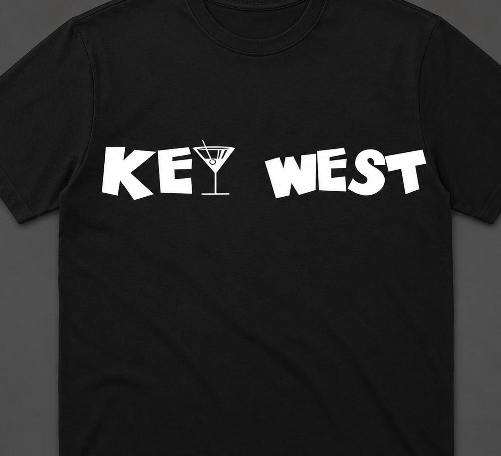 Key West Martini glass t shirt tee Florida Keys Tropical XXL