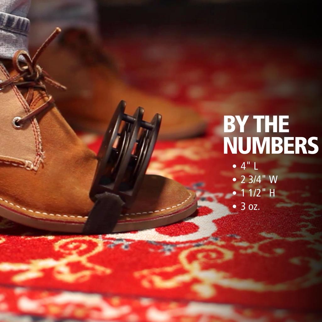 MEINL Percussion Foot Tambourine FJS2S-BK (Domestic Genuine Product) Black