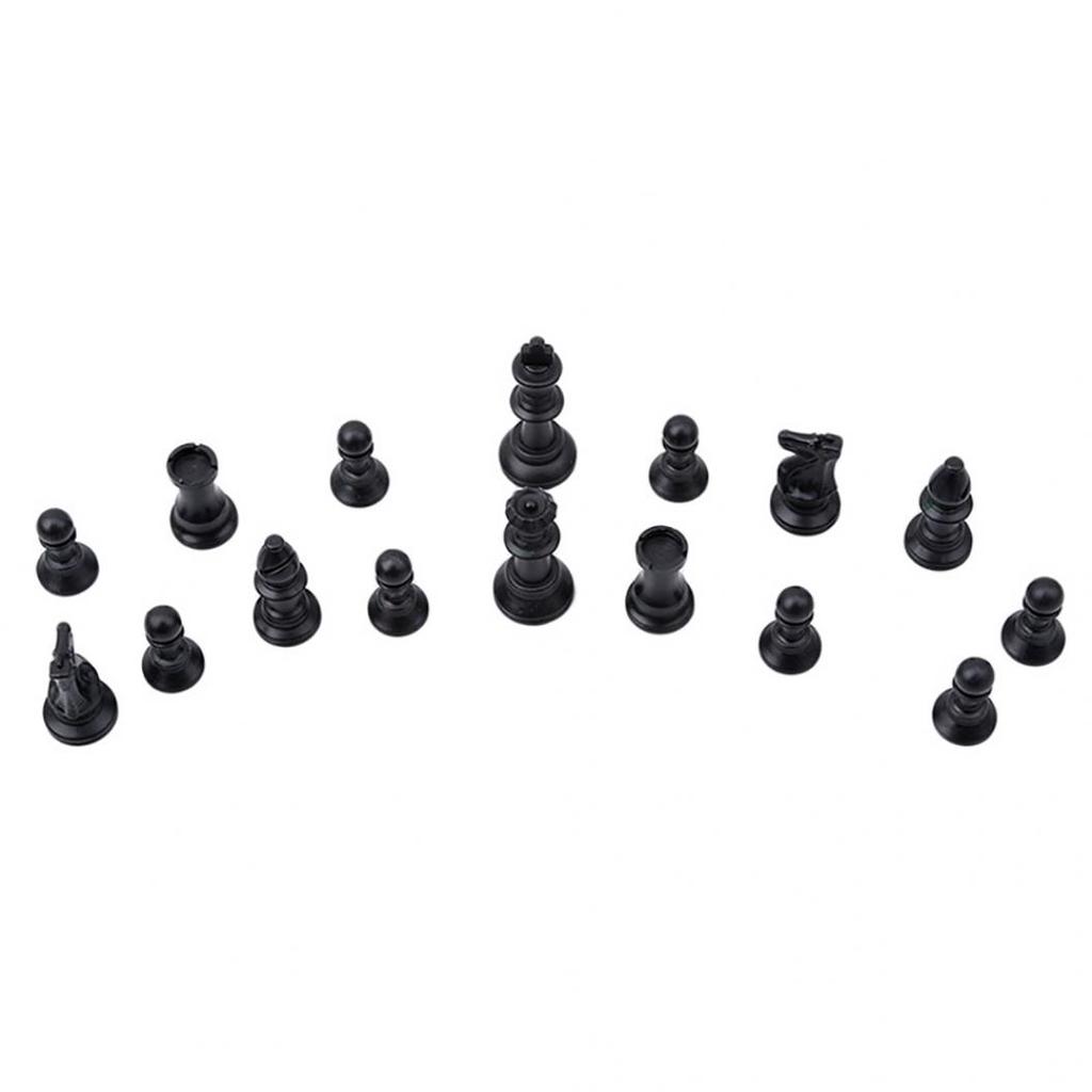 32Pcs/Set Black & White Plastic Medieval Chess Pieces Game Chessmen 65/75/95mm