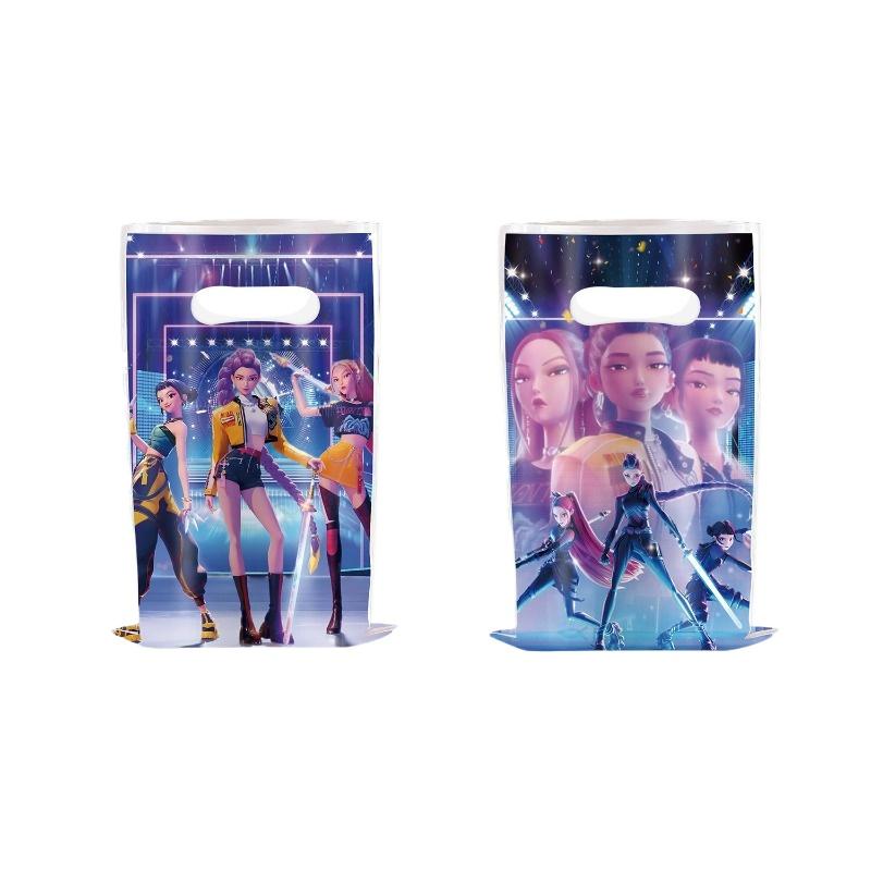 K Pop Łowca Demonów Torby na Prezenty Kpop Łowca Demonów Dekoracje Urodzinowe Huntrix Akcesoria Imprezowe Pudełka na Prezenty Imprezowe