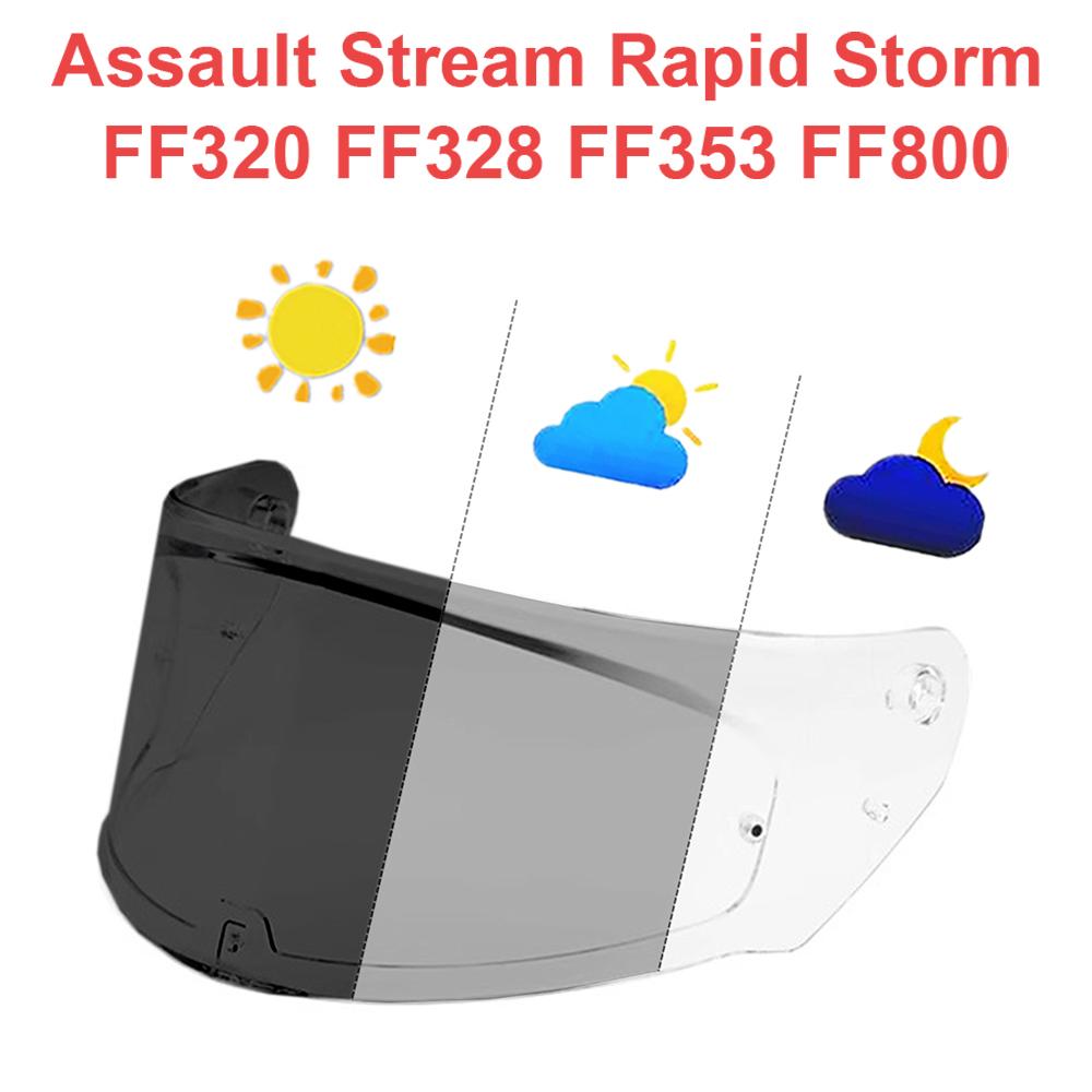 Visier für FF320 FF353 FF328 FF800 Motorradhelm Visier UV-Schutz Integralhelm Motorradzubehör Schild Linse