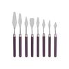 8-Piece Art Palette Knife Set: Oil, Acrylic, Gouache Scrapers with Rhomboid Palette Spatula