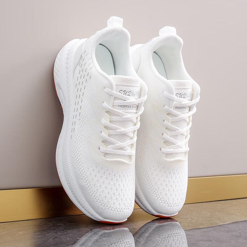 Professional running shoes women's shock absorption ultra-lightweight soft-soled skipping rope sneakers female students high school entrance examinat