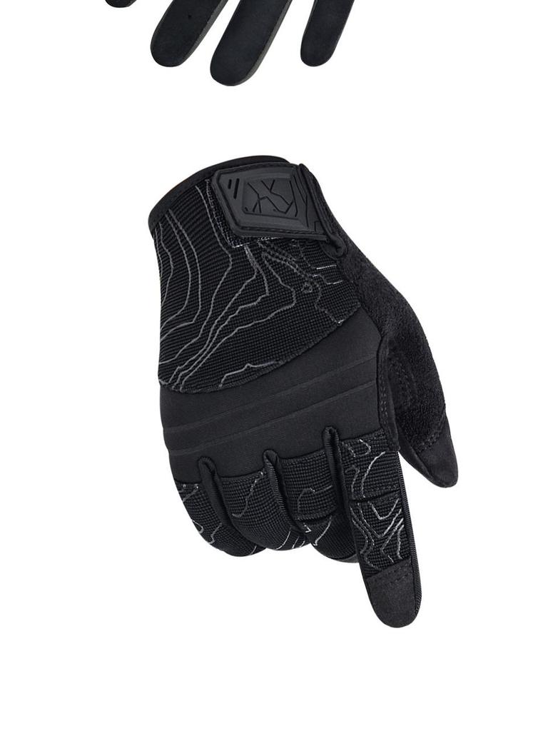 Camouflage Touchscreen Taktische Radhandschuhe - Stoßdämpfend, Abriebfest, Sturzschutz für Outdoor-Sportarten.