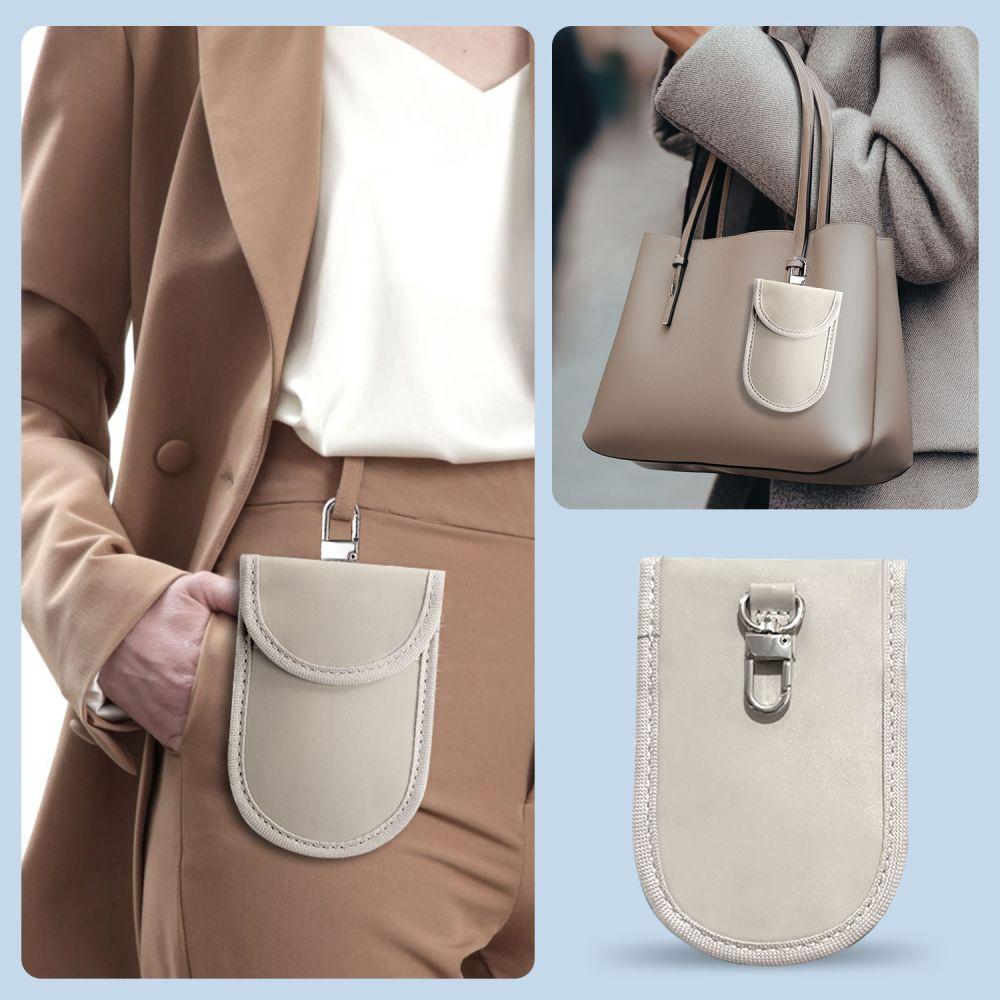 Faraday Cage Tech-Protect Klr100 Pouch Keyless Rfid Signal Blocker Case Caffe Latte