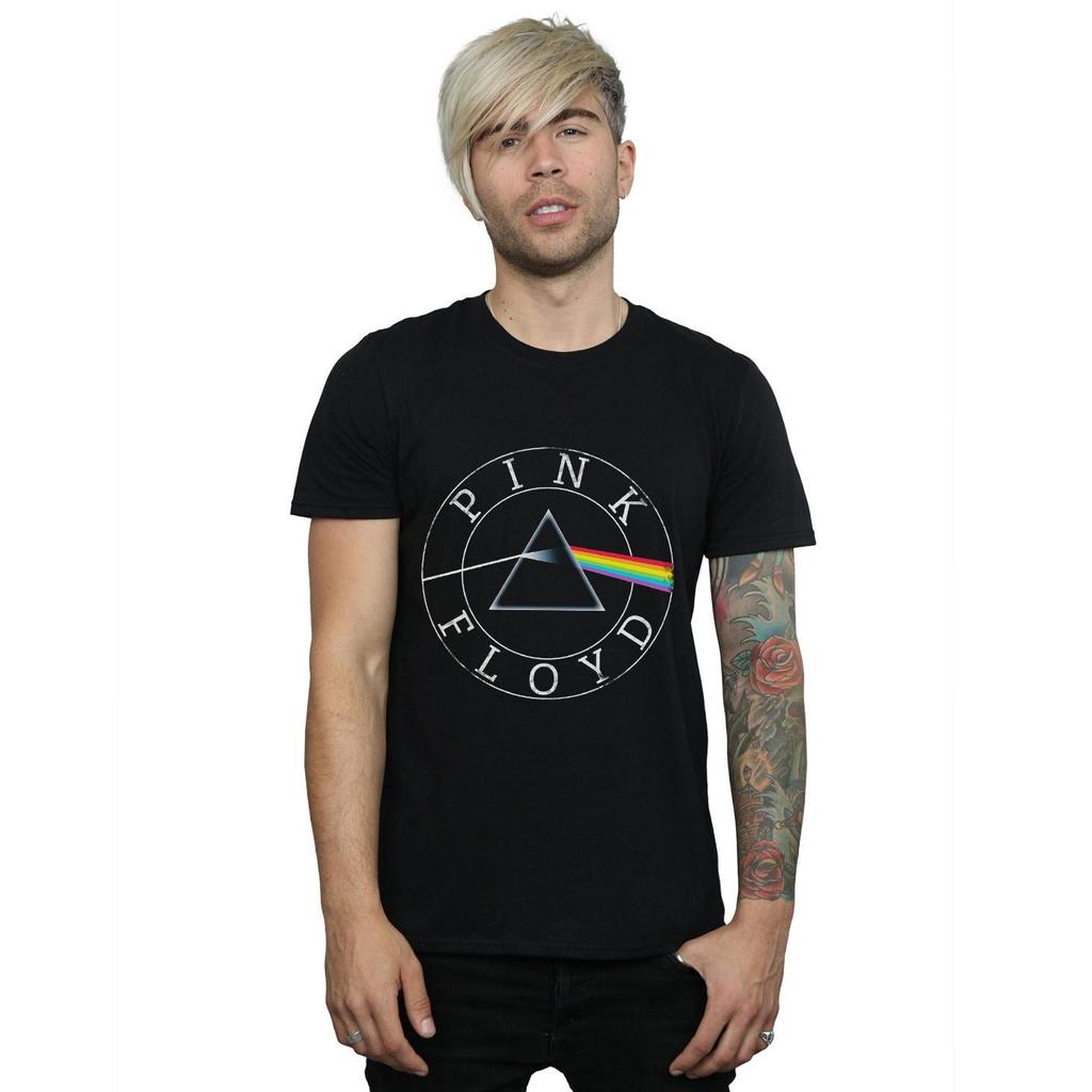 Pink Floyd Mens Prism Circle Logo T-Shirt