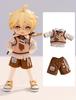 YMY Obitsu 11cm Doll Clothes Uniform Set Tie Waistcoat for BJD Dolls Boy's (Shirt + + + Pants) 1/12 (Brown)
