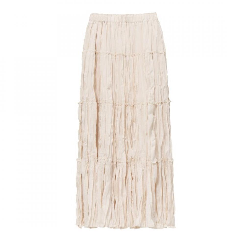 Pleats Me Pleated sumMer Hand Crinkle Long Skirt Hpskm025h12