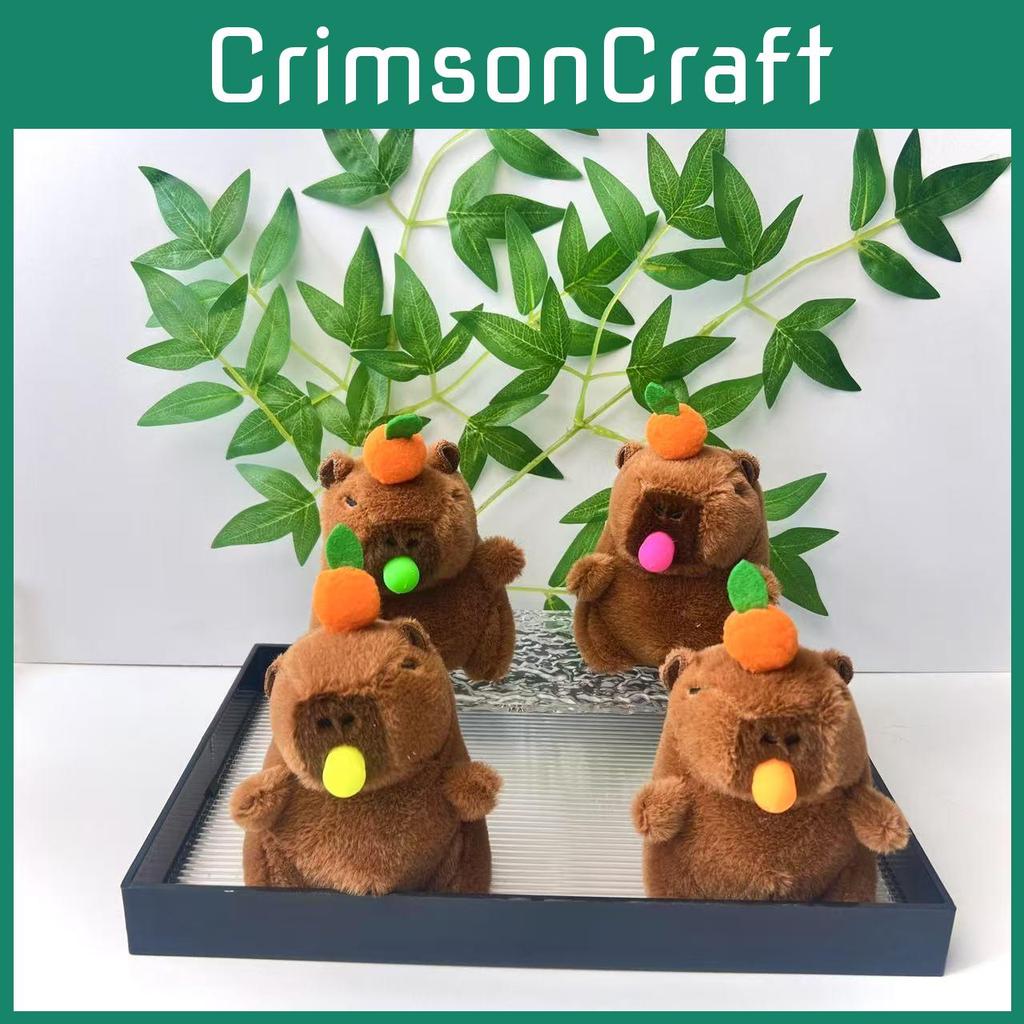 Adorable Colorful Capybara Plush Toy With Soft Short Fur Perfect For Birthdays And Gifts