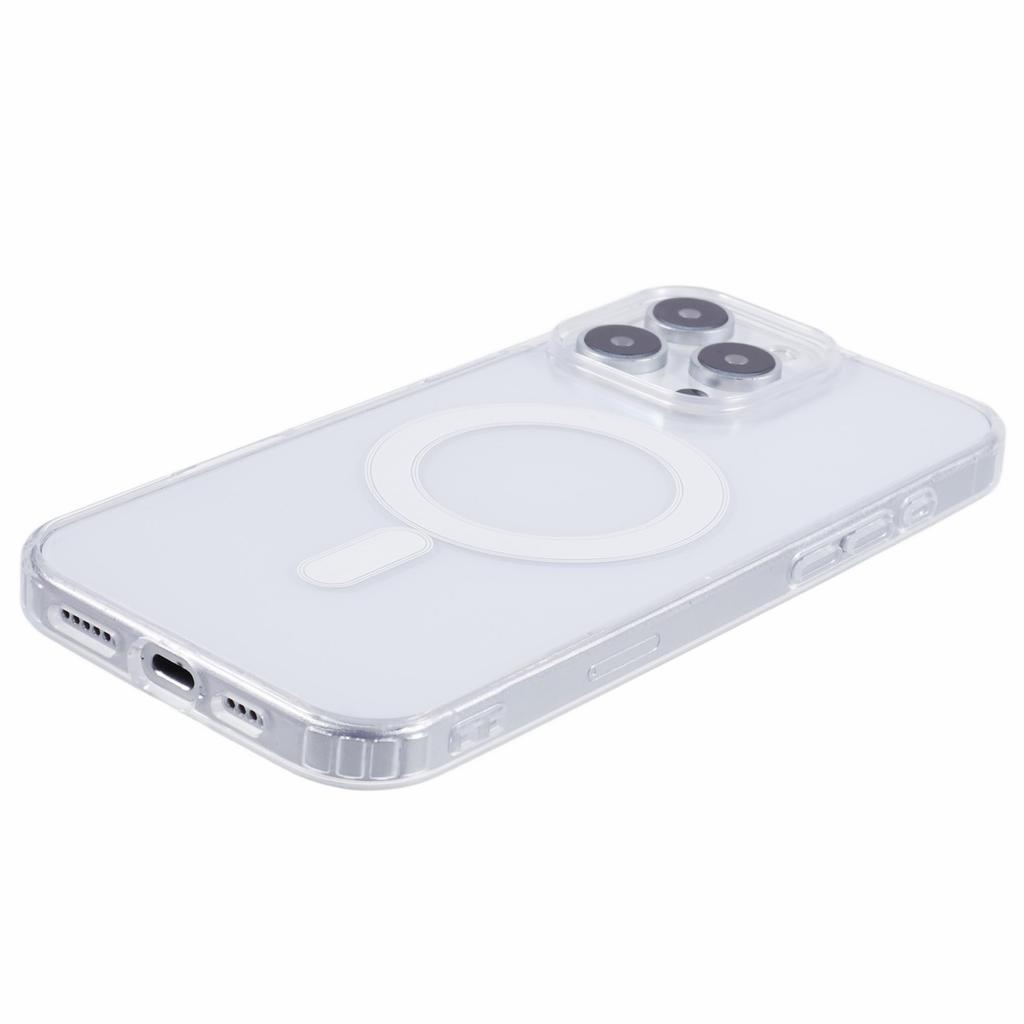 For iPhone 16 Pro Clear Case Acrylic+TPU Phone Cover Compatible with MagSafe