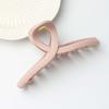 Korean Style Silicone Shark Clip Safe Straight Line Shaped Hair Claw Solid Color Shark Clip  Party