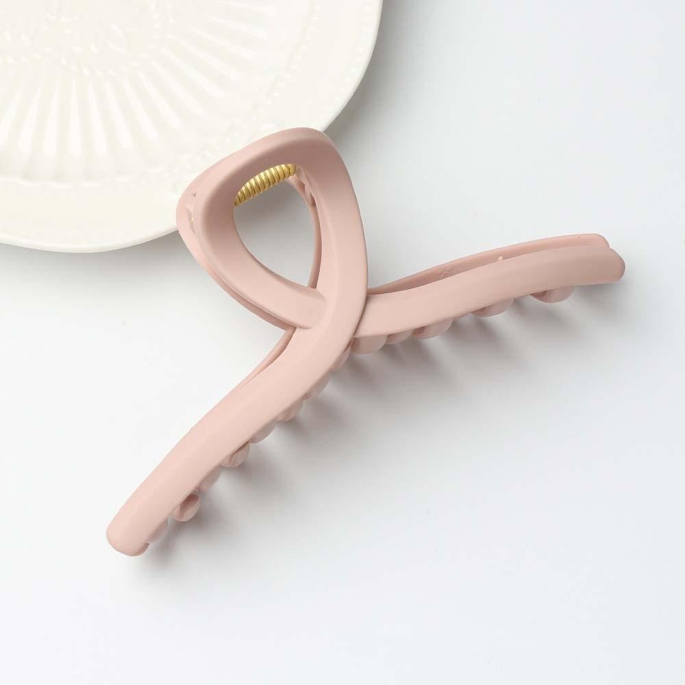 Korean Style Silicone Shark Clip Safe Straight Line Shaped Hair Claw Solid Color Shark Clip  Party