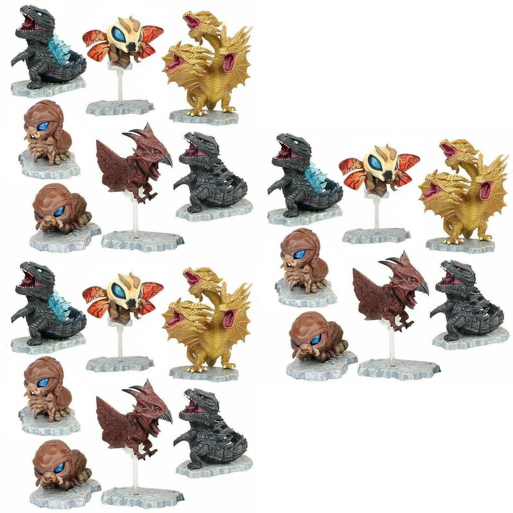 Godzilla Movie King Of The Monsters Cute Mini Action Figures Collectible Set