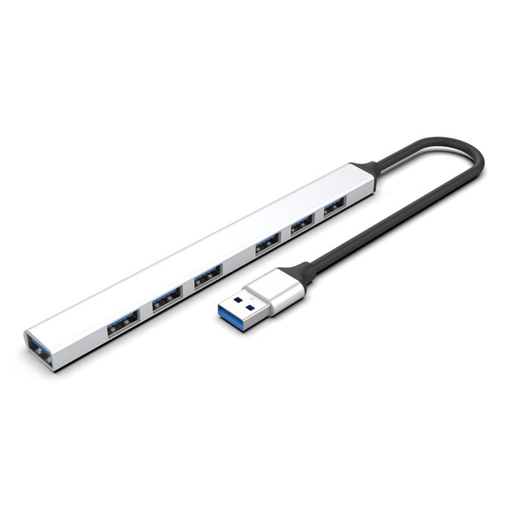 Alloy High Speed Splitter Data Transmission 7 Ports USB 3.0 Expander Type-C HUB Docking Station