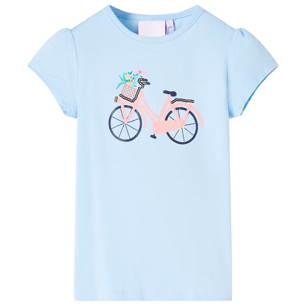 Kids T shirt Light Blue Size 128
