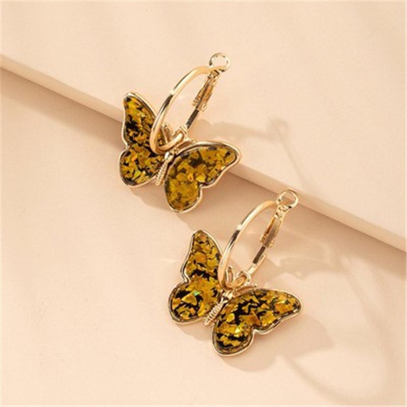 

Women s Earrings Butterfly Dangle Earrings Women Stud Trendy Earrings Women s Gifts One Size золотой