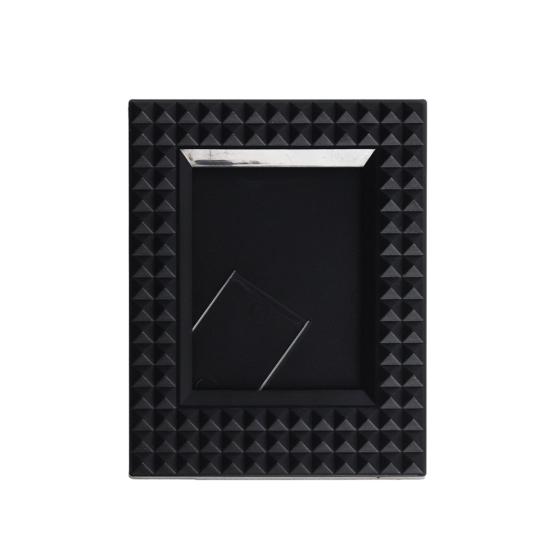 3 Inch Photo Frame Free-standing Anti-crack Solid Color Anti-skid Embossed Desktop Decor