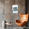 YMXZHUANSH Sea Turtle Canvas Wall Art for Bathroom Turtles with Glasses Pictures Funny Turtle Painting for Home Decor Unframed(White 12.00" x 18.00")