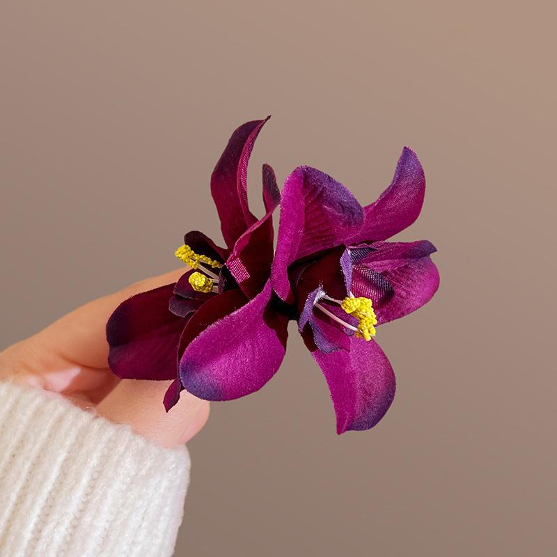 Bohemia Flowers Hair Side Clips Bridal Flowers Hairpin For Women Girls  Sweet Hair Clips Beach Holiday Hair Accessories