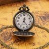 2pcs/set, Men's Pocket Watches, Antique Pocket Watch 'Grandpa' Vintage Quartz Punk Necklace Pendant Alloy Watch Art Collection Gifts.