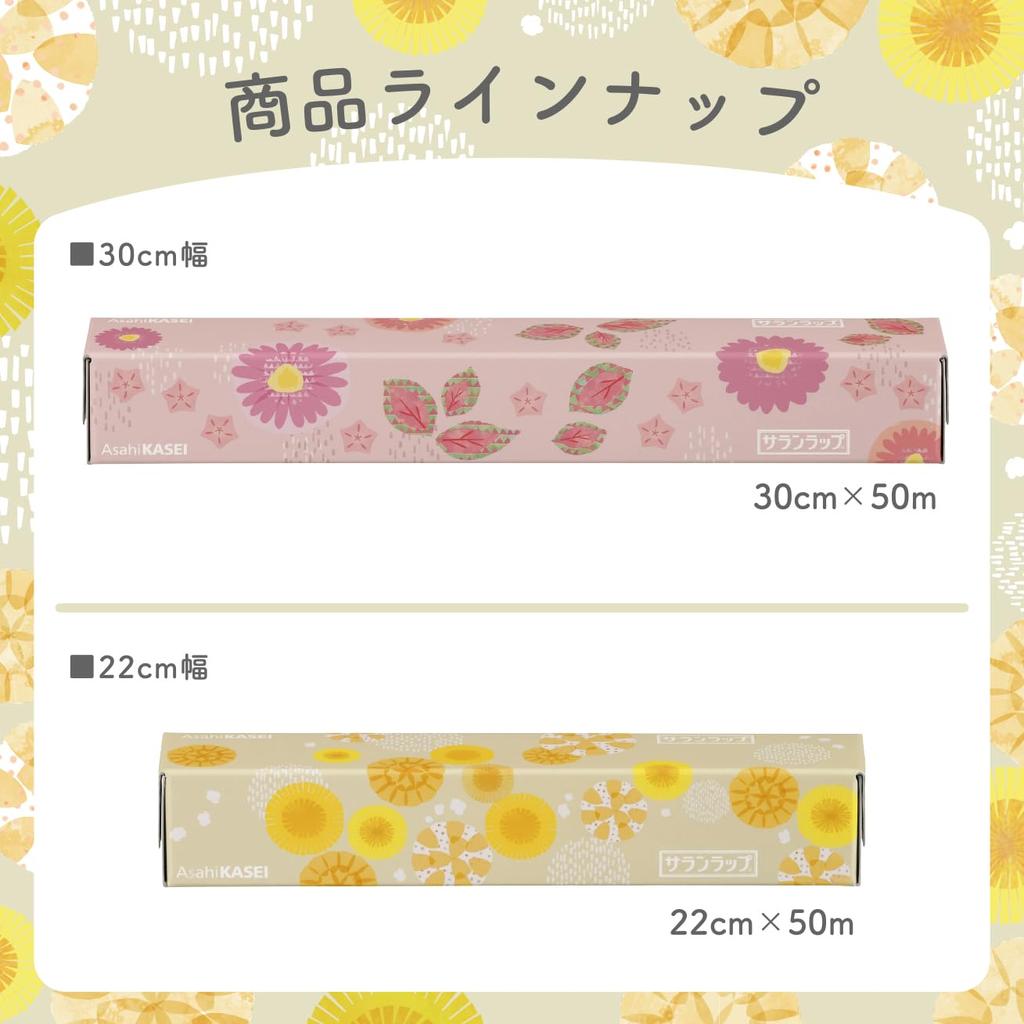 [Limited Edition] Saran Wrap 22cm X 50m Flower Design Package