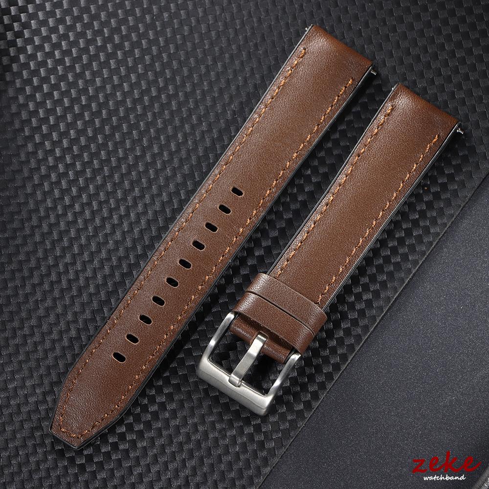 20mm 22mm Strap for Huawei Watch4 4 Pro/Watch 3 Pro Men Women Leather+Silicone Base Waterproof Sport Watch Band Casusl Wristband