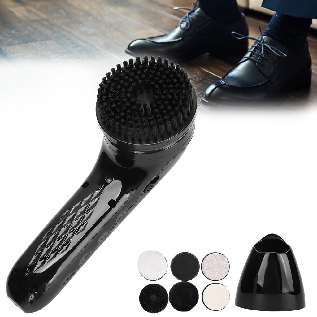 Electric Shoe Polisher Rechargeable Shoe Cleaning Leather Care Portable Handheld Shoe Shine Kit